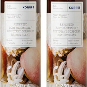 20210421095333 korres renewing body cleanser peach blossom 2x250ml
