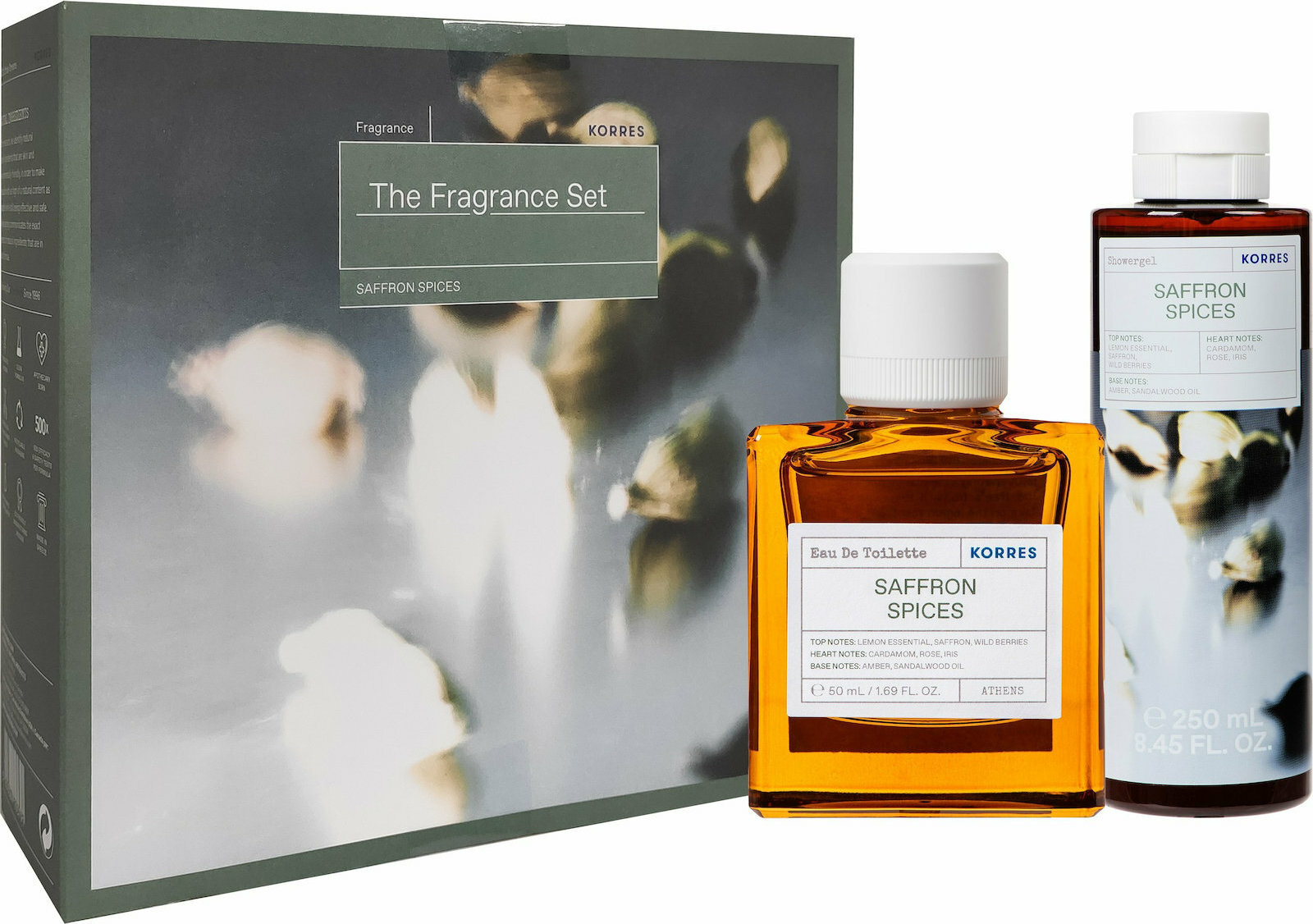 20210526170331 korres saffron spices eau de toilette 50ml showergel 250ml