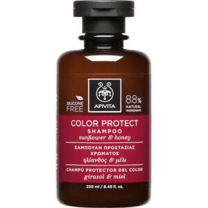 apivita color protect shampoo with sunflower honey 250ml