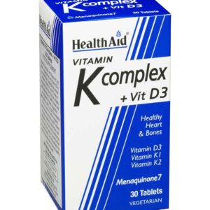 health aid vitamin k complex vit d3 400iu 30 vegeterian tabs