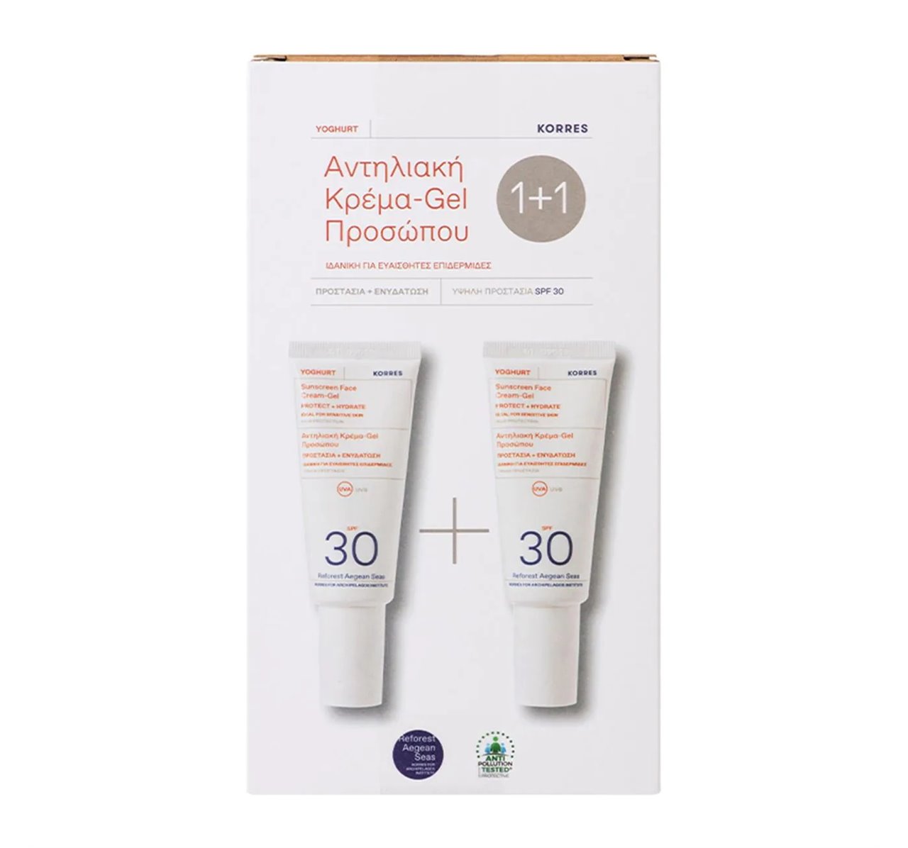korres γιαούρτι αντηλιακή κρέμα gel προσώπου spf30 40ml 11 δωρο korres γιαούρτι αντηλιακή κρέμα gel προσώπου spf30 40ml 11 δωρο