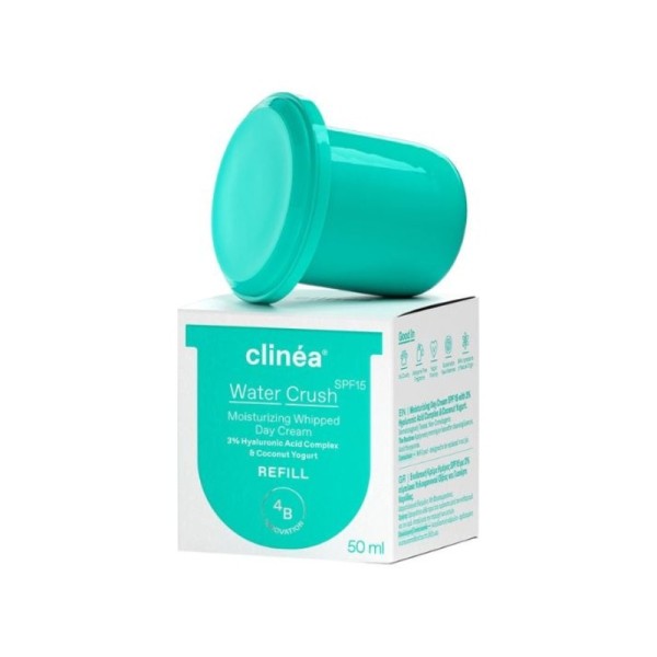 Clinea Water Crush SPF15 Day Cream Refill Ενυδατική Κρέμα Ημέρας για Όλες τις Επιδερμίδες 50ml Ανταλλακτικό Clinea Water Crush SPF15 Day Cream Refill Ενυδατική Κρέμα Ημέρας για Όλες τις Επιδερμίδες 50ml Ανταλλακτικό