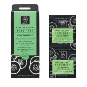 20231208092733 apivita express beauty cucumber maska prosopou gia enydatosi 2x8ml (1)
