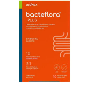 20230508170905 olonea bacteflora plus me proviotika kai previotika gia kathe imera me enischymeni synthesi 10 fytikes kapsoules