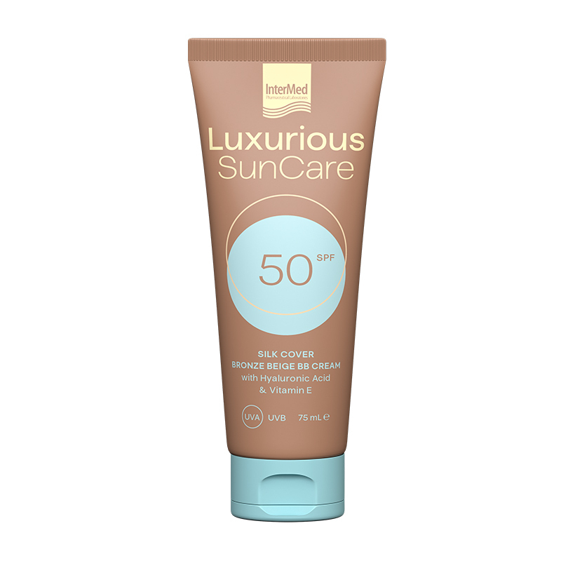20230412122036 intermed luxurious sun care adiavrochi antiliaki krema prosopou spf50 me chroma bronze beige 75ml