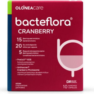 xlarge 20240920111249 olonea bacteflora fem cranberry me proviotika kai previotika oyropoiitiko systima 10 fytikes kapsoules (1)