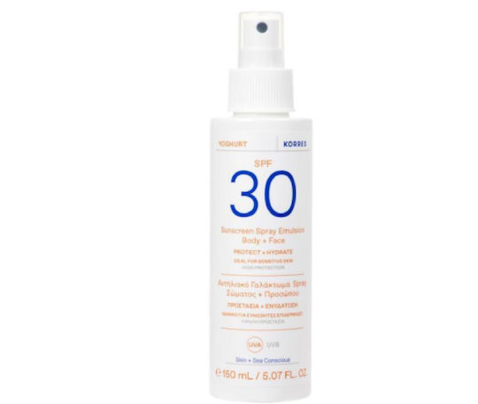 xlarge 20260319110508 korres yoghurt adiavrocho antiliako prosopou kai somatos spf30 se spray 150ml