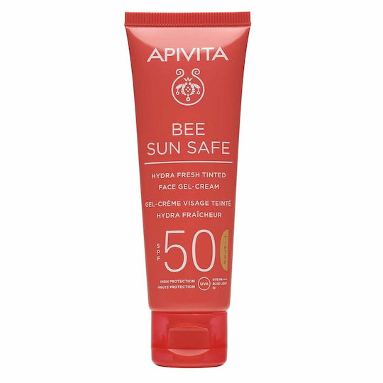 xlarge 20260327091803 apivita bee sun safe hydra fresh adiavrocho antiliako gel prosopou spf50 me chroma 50ml