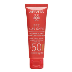 xlarge 20260327092817 apivita bee sun safe anti spot anti age adiavrochi antiliaki krema prosopou spf50 me chroma tinted 50ml