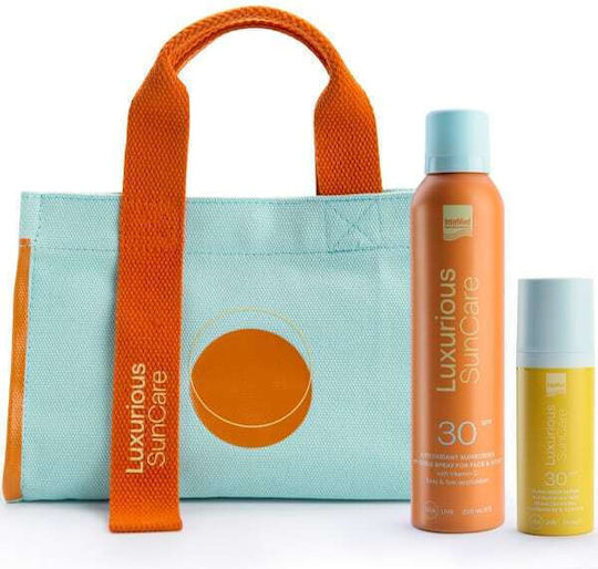 xlarge 20250717164332 intermed promo pack luxurious sun care antiliakos oros prosopou spf 30 50ml antioxidant sunscreen invisible antiliako spray prosopo soma spf 30 200ml